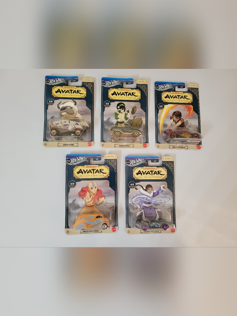 Hot Wheels Silver Series Nickelodeon Avatar Set